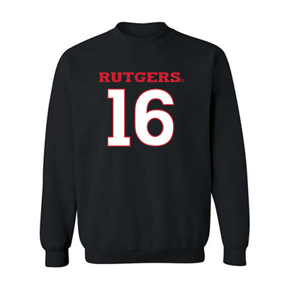 Rutgers - NCAA Baseball : Tyler Kane - Replica Shersey Crewneck Sweatshirt-0