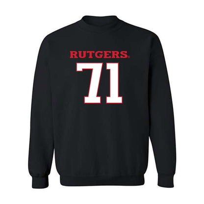 Rutgers - NCAA Football : Jared Smith - Replica Shersey Crewneck Sweatshirt-0