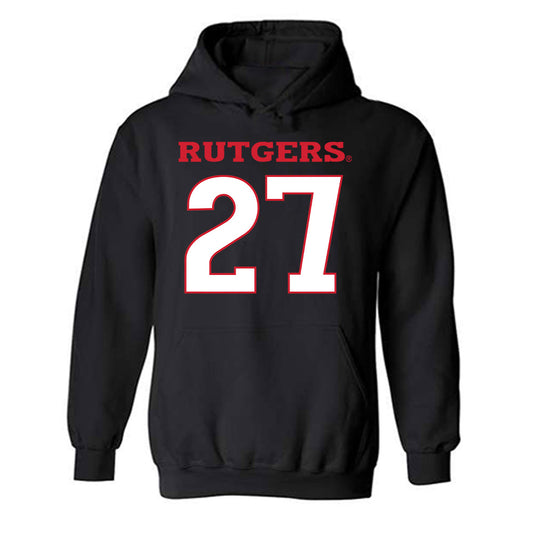 Rutgers - NCAA Baseball : Gabe Rivera - Replica Shersey Hooded Sweatshirt-0