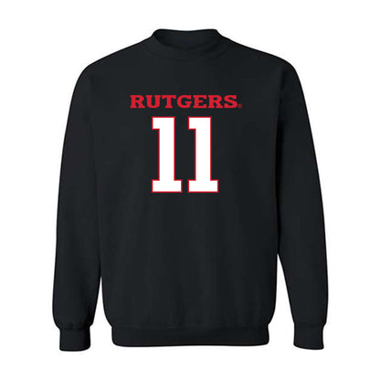Rutgers - NCAA Football : Malachi Davis - Replica Shersey Crewneck Sweatshirt-0