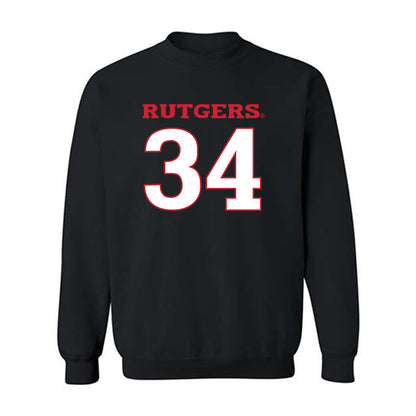 Rutgers - NCAA Football : Noah Shaw - Replica Shersey Crewneck Sweatshirt-0