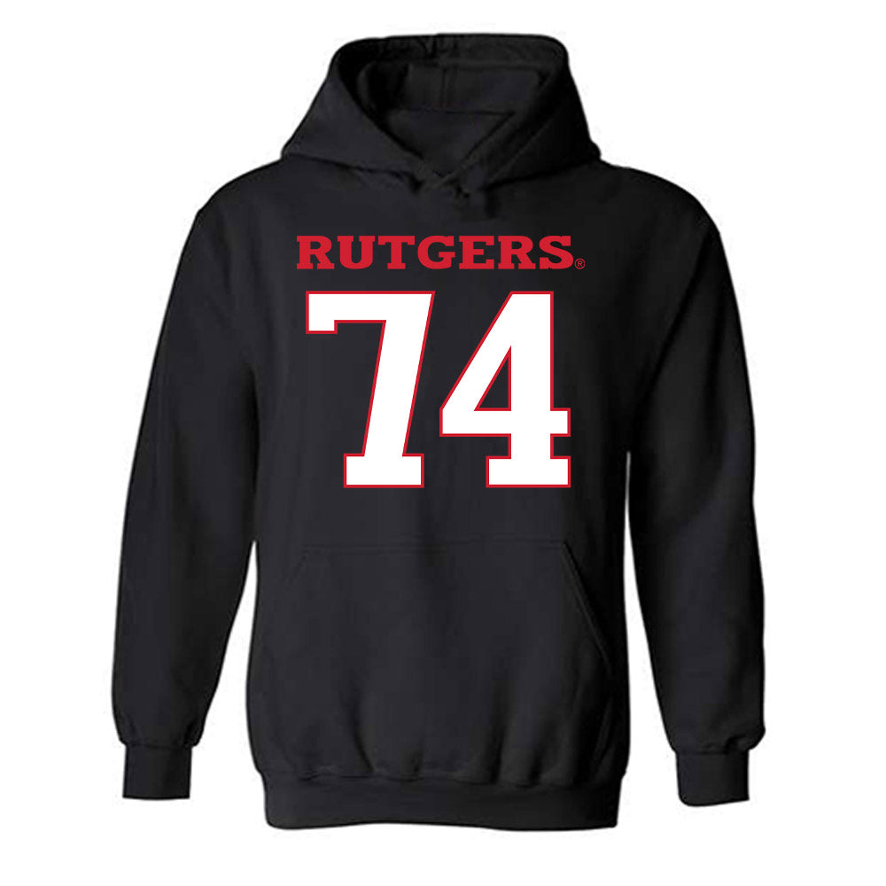 Rutgers - NCAA Football : Moshood Giwa - Replica Shersey Hooded Sweatshirt-0