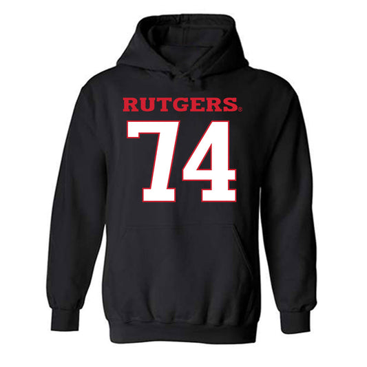 Rutgers - NCAA Football : Moshood Giwa - Replica Shersey Hooded Sweatshirt-0