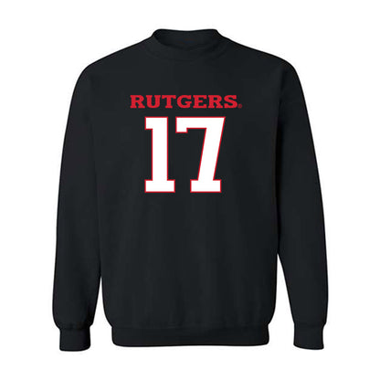 Rutgers - NCAA Women's Soccer : Ashley Baran - Replica Shersey Crewneck Sweatshirt-0