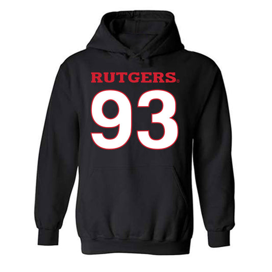 Rutgers - NCAA Football : Reece Beck - Replica Shersey Hooded Sweatshirt-0