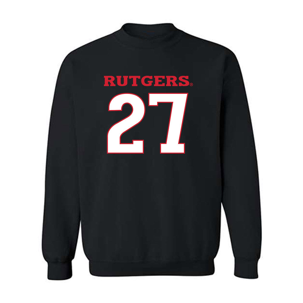 Rutgers - NCAA Football : Sage Clawges - Replica Shersey Crewneck Sweatshirt-0
