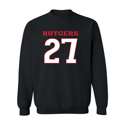 Rutgers - NCAA Football : Sage Clawges - Replica Shersey Crewneck Sweatshirt-0
