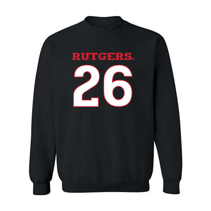 Rutgers - NCAA Football : Isaiah Crumpler - Replica Shersey Crewneck Sweatshirt-0