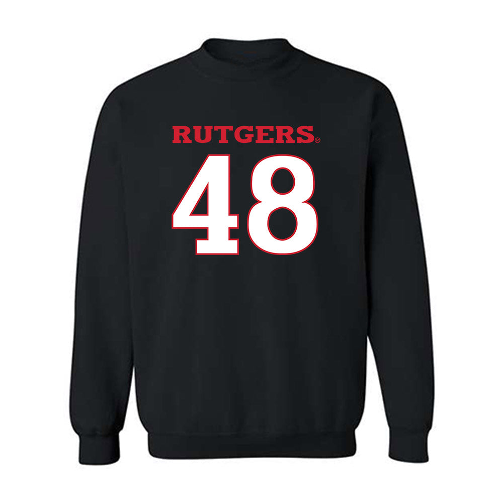 Rutgers - NCAA Baseball : Thomas Kendrick - Replica Shersey Crewneck Sweatshirt-0