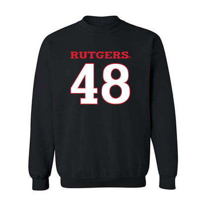 Rutgers - NCAA Baseball : Thomas Kendrick - Replica Shersey Crewneck Sweatshirt-0