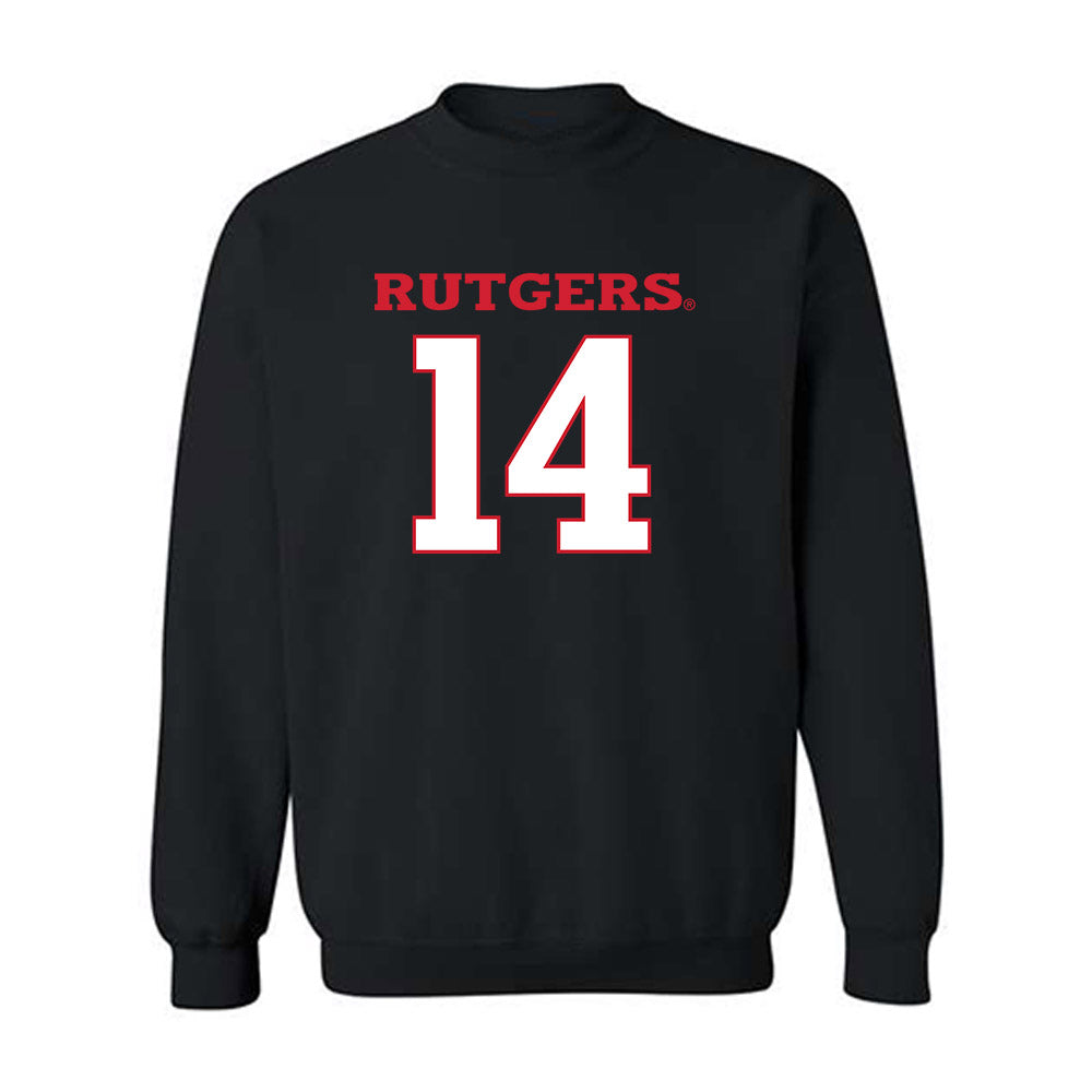 Rutgers - NCAA Women's Volleyball : Addison Wiemann - Replica Shersey Crewneck Sweatshirt-0