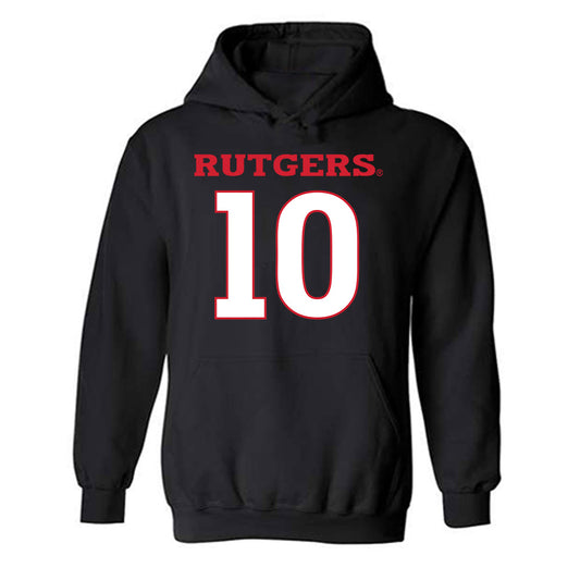 Rutgers - NCAA Women's Basketball : Nene Awa Ndiaye - Replica Shersey Hooded Sweatshirt-0