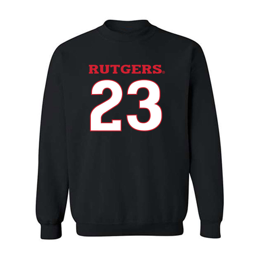 Rutgers - NCAA Women's Lacrosse : Charlee Thomas - Replica Shersey Crewneck Sweatshirt-0