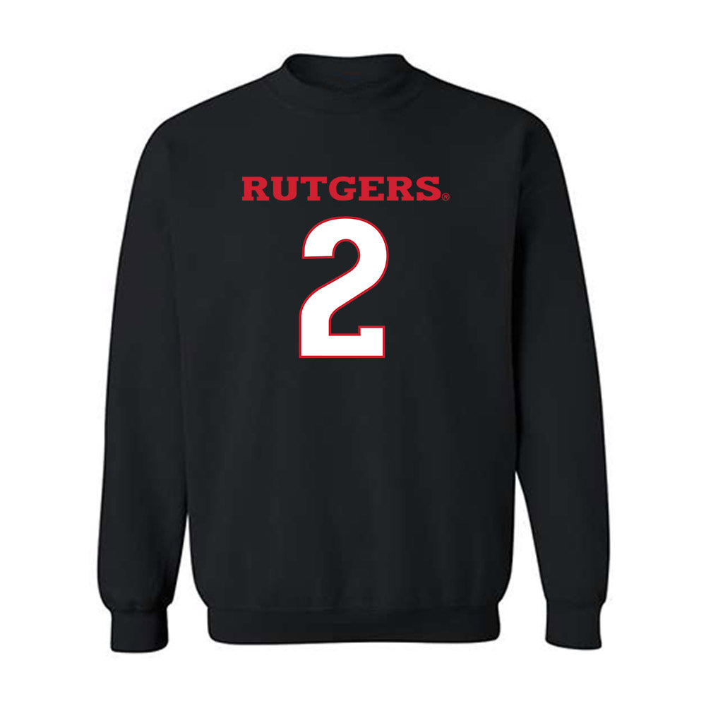Rutgers - NCAA Softball : Hailey Stripling - Replica Shersey Crewneck Sweatshirt-0