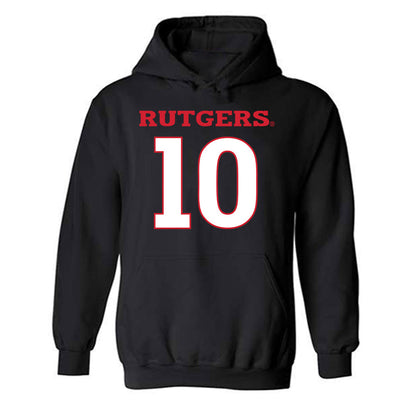 Rutgers - NCAA Football : Ty Morris - Replica Shersey Hooded Sweatshirt-0