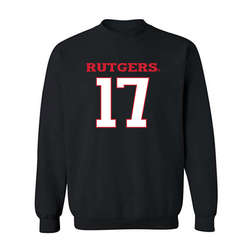 Rutgers - NCAA Football : Xavier Stearn - Replica Shersey Crewneck Sweatshirt-0
