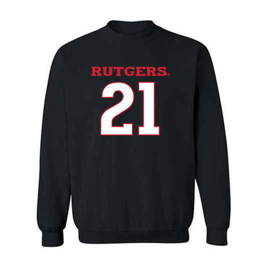 Rutgers - NCAA Women's Soccer : Sarah Martinez - Replica Shersey Crewneck Sweatshirt-0
