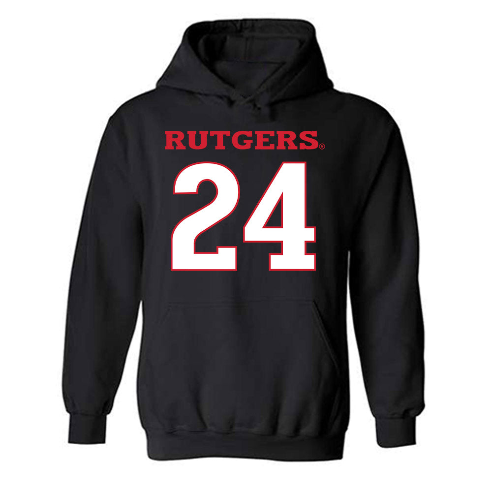 Rutgers - NCAA Football : Benjamin Rothhaar - Replica Shersey Hooded Sweatshirt-0