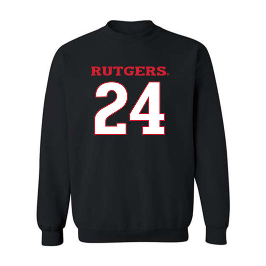 Rutgers - NCAA Women's Lacrosse : Gianna Eglauf - Replica Shersey Crewneck Sweatshirt-0