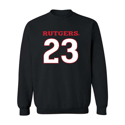 Rutgers - NCAA Football : Isaiah Deloatch - Replica Shersey Crewneck Sweatshirt-0
