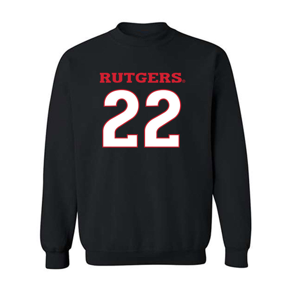 Rutgers - NCAA Men's Soccer : Francesco Diponzio - Replica Shersey Crewneck Sweatshirt-0