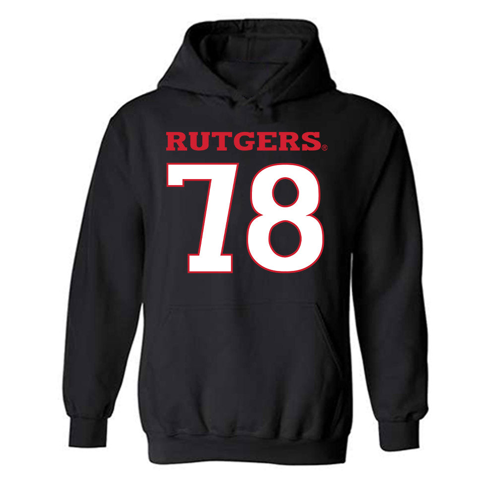 Rutgers - NCAA Football : Miron Gurman - Replica Shersey Hooded Sweatshirt-0