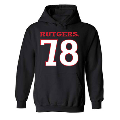 Rutgers - NCAA Football : Miron Gurman - Replica Shersey Hooded Sweatshirt-0