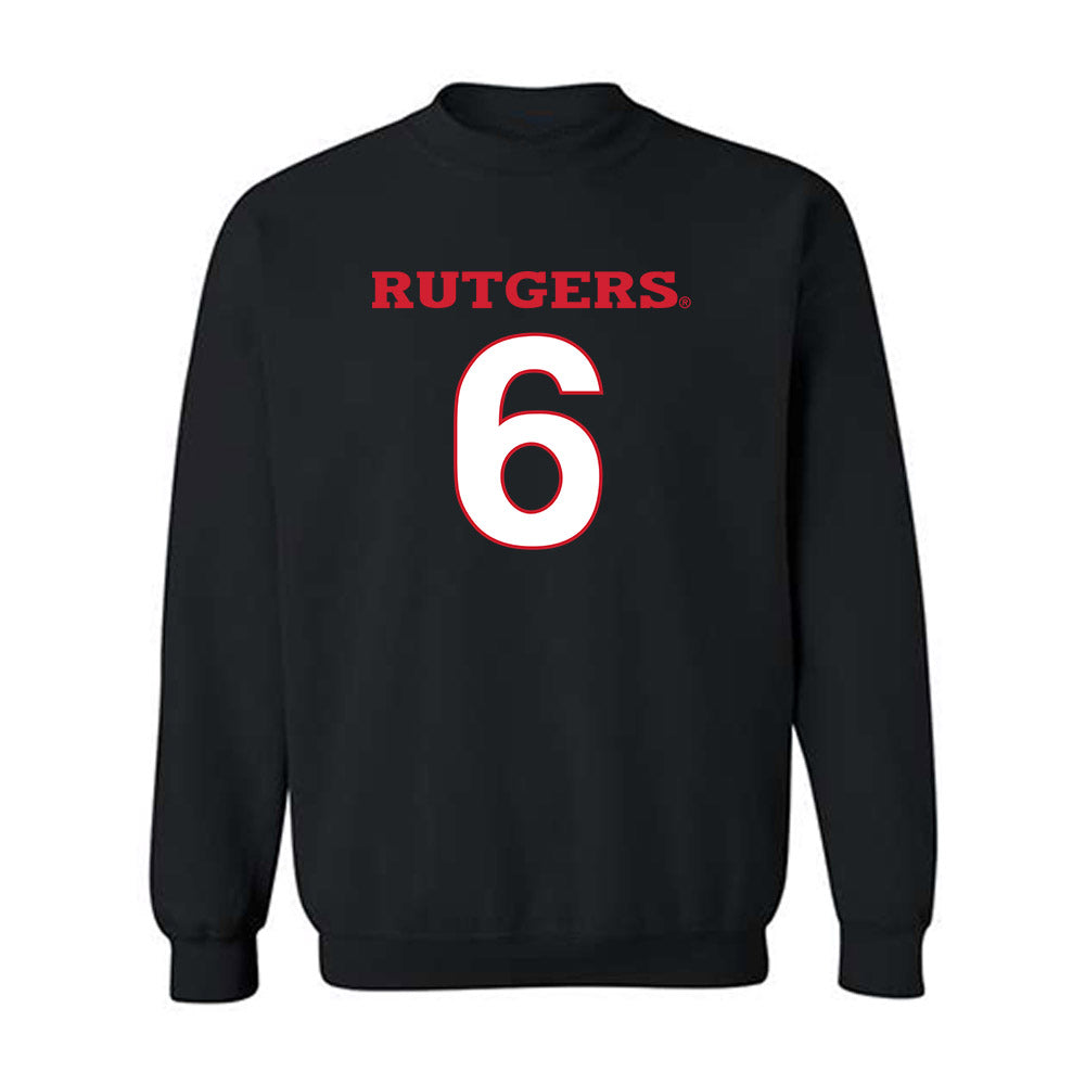 Rutgers - NCAA Football : Sean Ashenfelder - Replica Shersey Crewneck Sweatshirt-0
