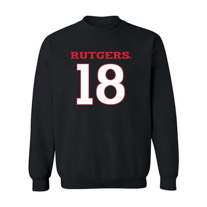 Rutgers - NCAA Softball : Siera Hoekstra - Replica Shersey Crewneck Sweatshirt-0