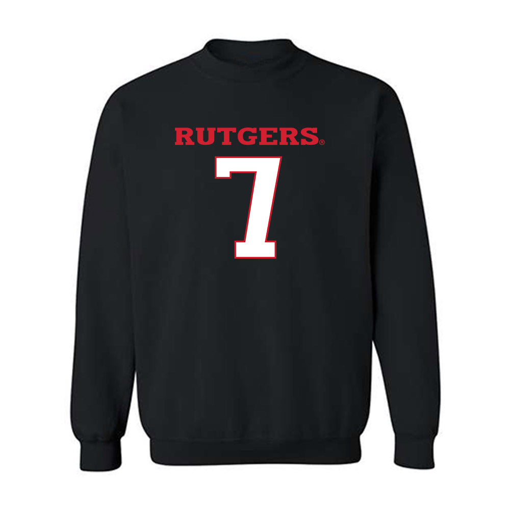 Rutgers - NCAA Softball : Riley Hwang - Replica Shersey Crewneck Sweatshirt-0