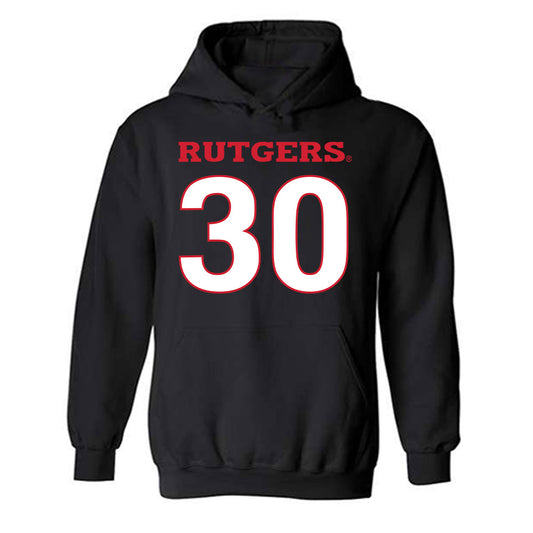 Rutgers - NCAA Women's Basketball : Imani Lester - Replica Shersey Hooded Sweatshirt-0