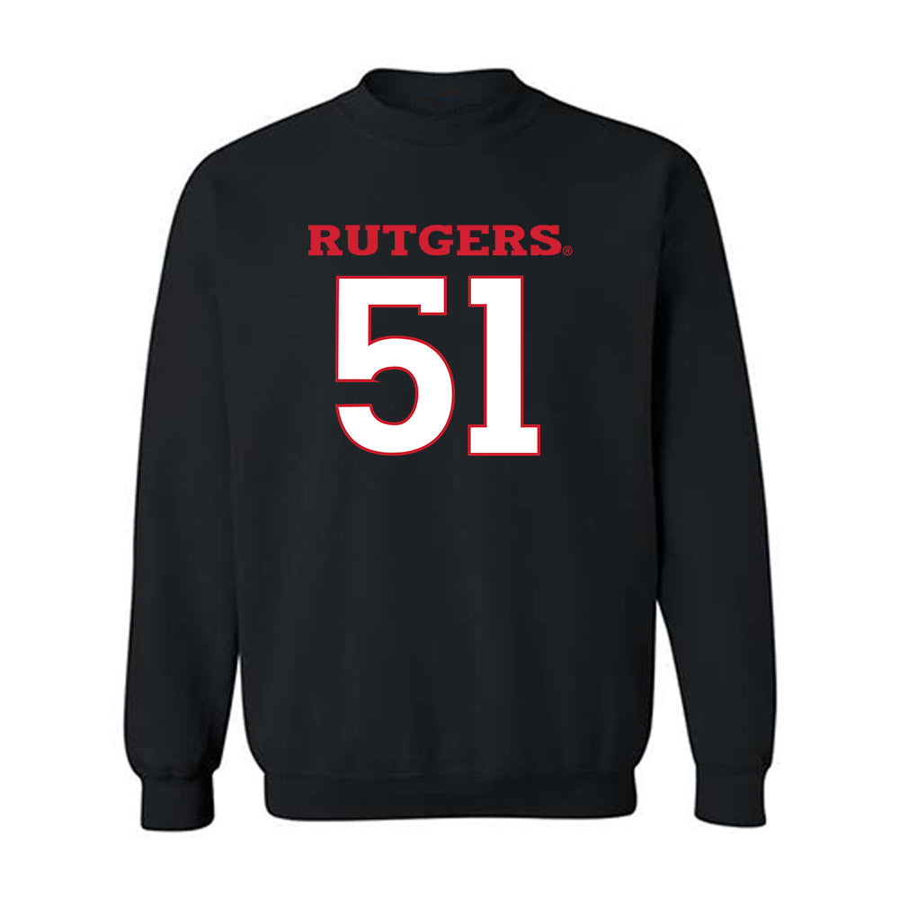 Rutgers - NCAA Football : Raymond Giacobbe - Replica Shersey Crewneck Sweatshirt-0