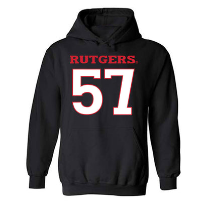 Rutgers - NCAA Football : Isaiah Cook - Replica Shersey Hooded Sweatshirt-0
