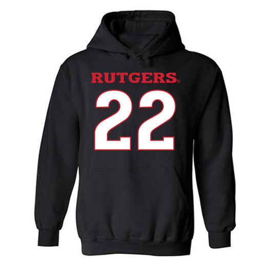 Rutgers - NCAA Football : Michael Clayton - Replica Shersey Hooded Sweatshirt-0