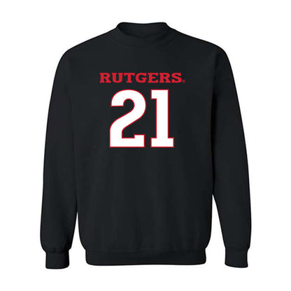Rutgers - NCAA Men's Lacrosse : Duke Richman - Replica Shersey Crewneck Sweatshirt-0
