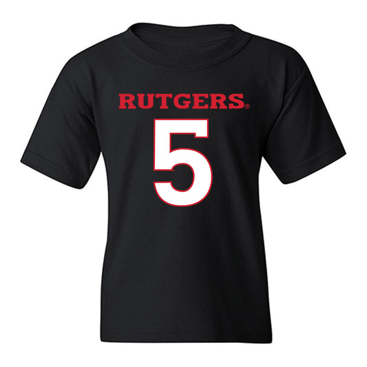 Rutgers - NCAA Women's Basketball : Deja Young - Replica Shersey Youth T-Shirt-0