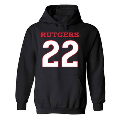 Rutgers - NCAA Men's Lacrosse : Joe Norton - Replica Shersey Hooded Sweatshirt-0