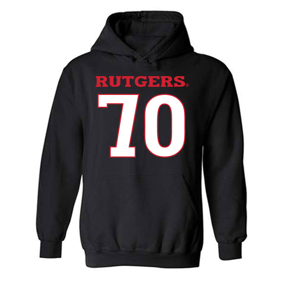 Rutgers - NCAA Football : Cameron Greene - Replica Shersey Hooded Sweatshirt-0