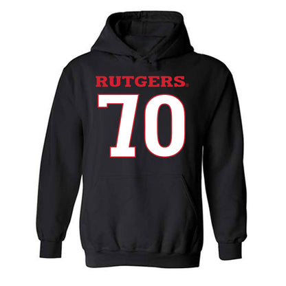Rutgers - NCAA Football : Cameron Greene - Replica Shersey Hooded Sweatshirt-0