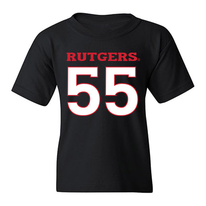 Rutgers - NCAA Men's Lacrosse : Charlie McCullough - Replica Shersey Youth T-Shirt-0