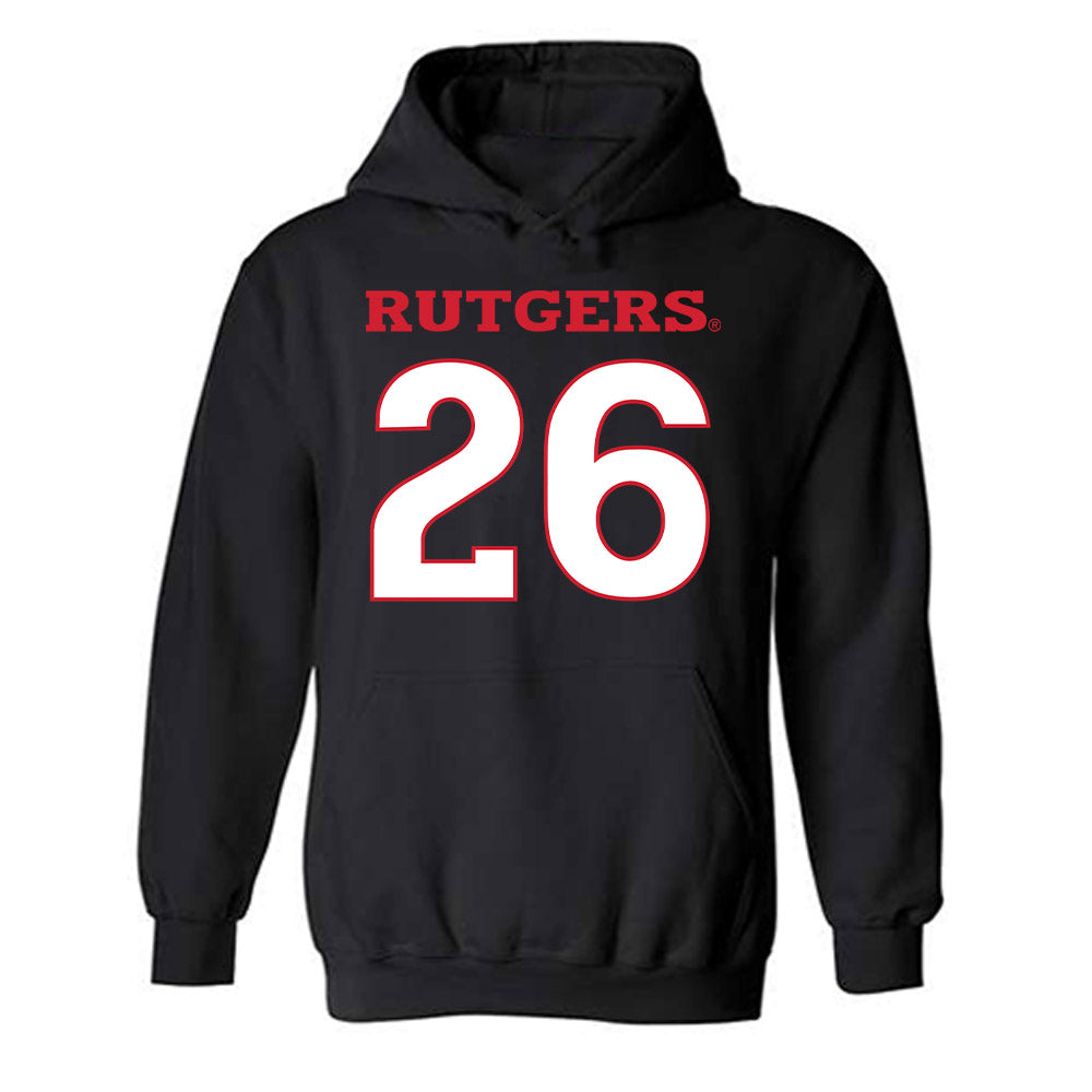 Rutgers - NCAA Football : Terrell Mitchell - Replica Shersey Hooded Sweatshirt-0