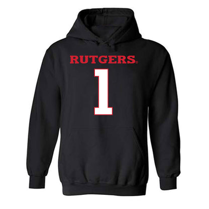 Rutgers - NCAA Baseball : Matthew Cruz - Replica Shersey Hooded Sweatshirt-0