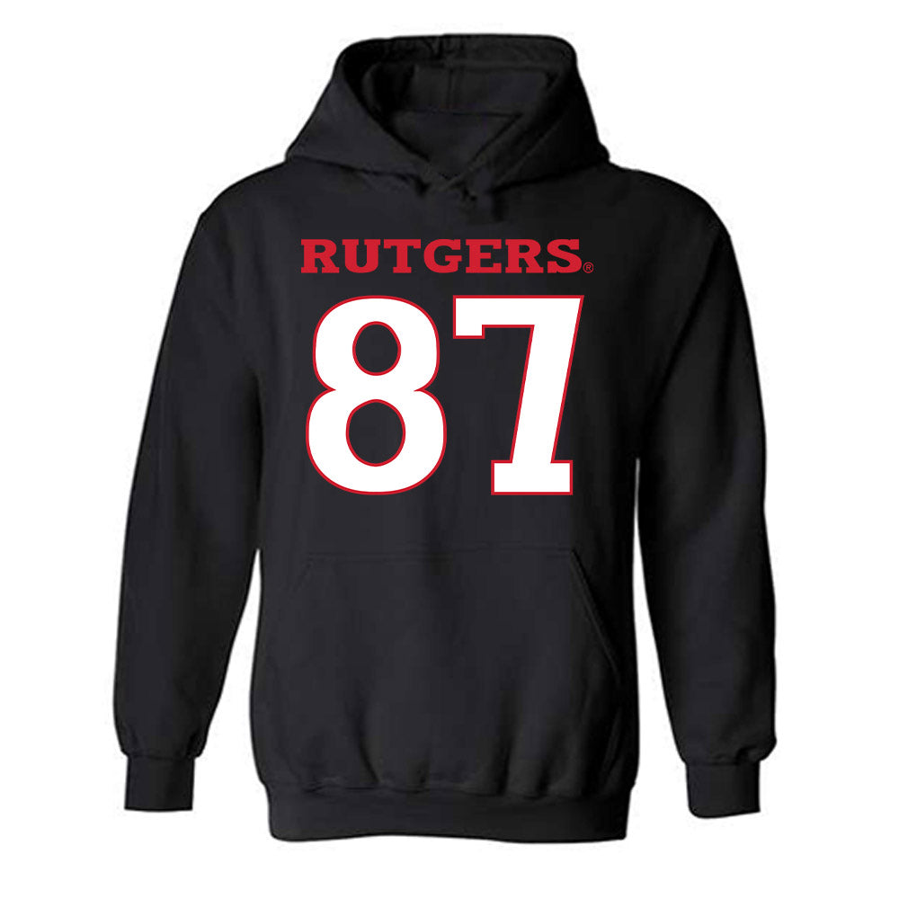 Rutgers - NCAA Football : Montgomery Keener - Replica Shersey Hooded Sweatshirt-0