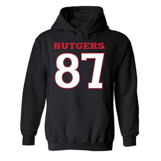 Rutgers - NCAA Football : Montgomery Keener - Replica Shersey Hooded Sweatshirt-0