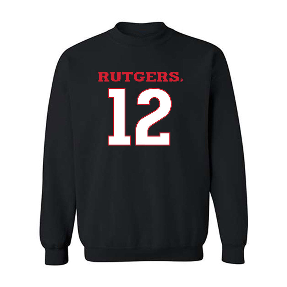 Rutgers - NCAA Men's Soccer : Lenny Aviles - Replica Shersey Crewneck Sweatshirt-0