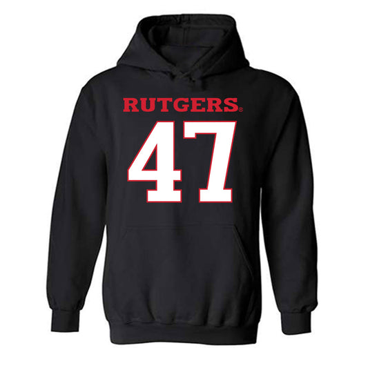 Rutgers - NCAA Football : Austin Dean - Replica Shersey Hooded Sweatshirt-0