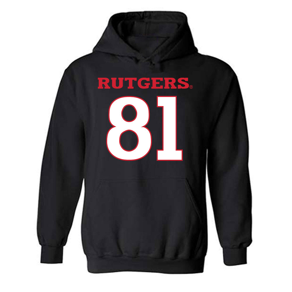 Rutgers - NCAA Football : DJ Howerton - Replica Shersey Hooded Sweatshirt-0