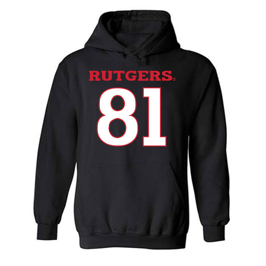 Rutgers - NCAA Football : DJ Howerton - Replica Shersey Hooded Sweatshirt-0