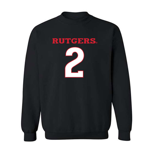 Rutgers - NCAA Football : Benjamin Black - Replica Shersey Crewneck Sweatshirt-0