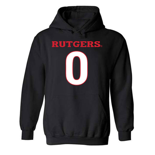Rutgers - NCAA Women's Volleyball : Aspen Maxwell - Replica Shersey Hooded Sweatshirt-0
